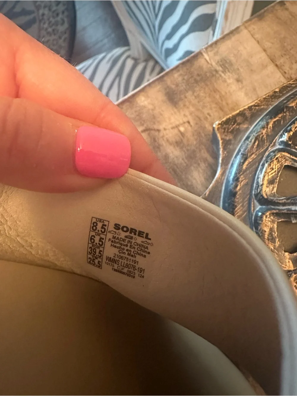 Sorel Women's Cream Platform Slide Sandals
